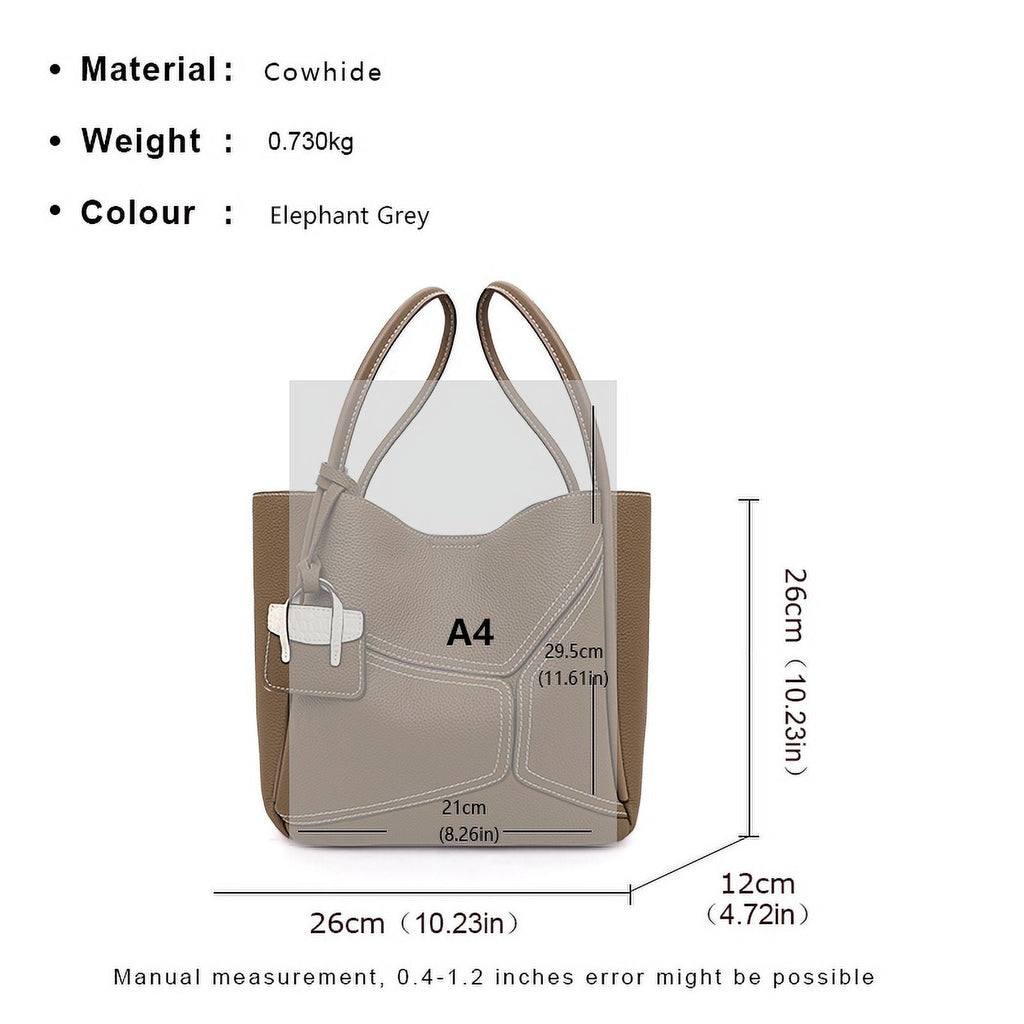 Aidrani Ladies 2024 new commuter Tote bag Fashion retro leather women's bag