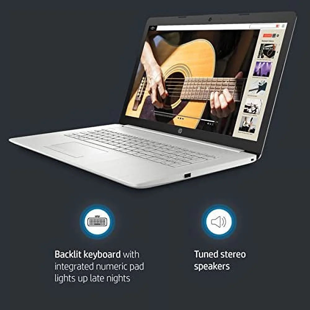 Newest 2021 17.3' FHD Laptop, 11th Core i5-1135G7 (>i7-1065G7), 8GB RAM, 512GB PCIe SSD, Iris Xe Graphics, Webcam, HDMI, Win 11, w/ Accessories, Silver, (17-by4061nr)