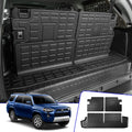 Fit 2010-2023 4Runner 7 Seats Trunk Mat Cargo Liner Accessories (3rd Row Backrest Mats+Trunk Mat)