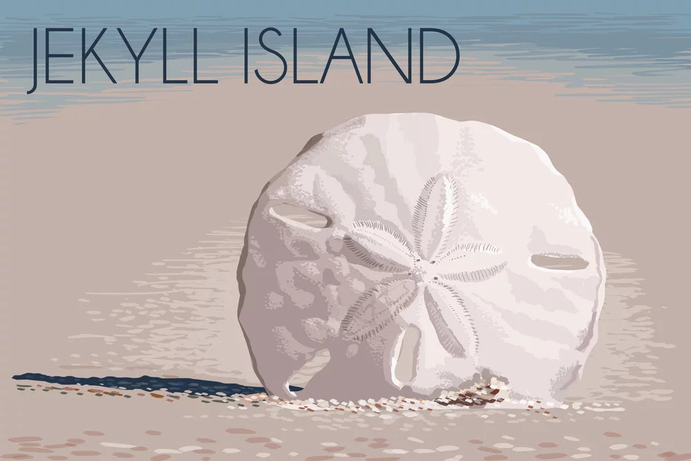 Jekyll Island, Georgia, Sand Dollar (19x27 inches, Premium 500 Piece Jigsaw Puzzle for Adults and Family, Made in USA)