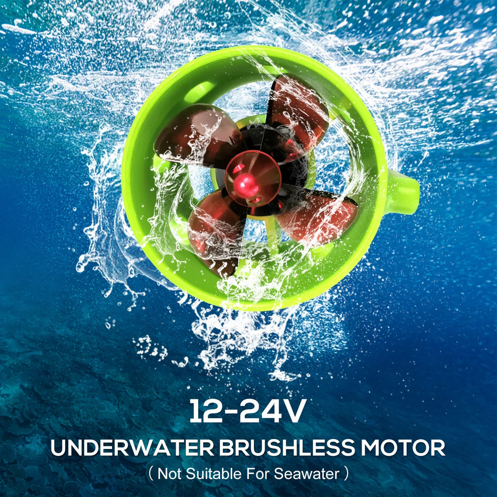 High Performance 1000KV Underwater Brushless Motor with 4Blade Propellers for Bait Boat Nest Ship