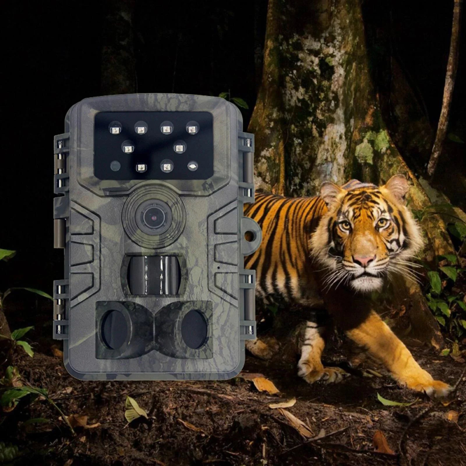 Mini Camera 16MP 1080P Game Camera Water Wildlife Scouting Cam with 120 degree Wide Angle Lens and Night .0" LCD IR LEDs