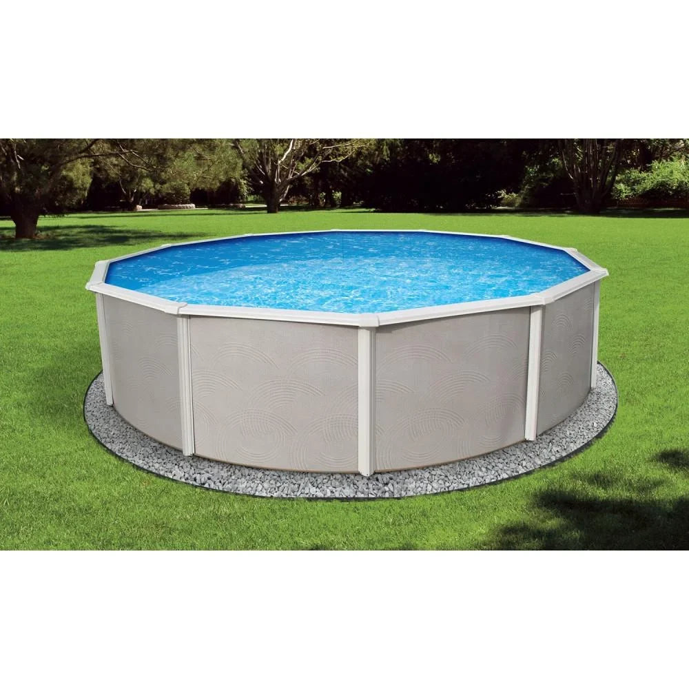 BlueWave Products ABOVE GROUND POOLS NB2528 24' Round 52" Belize Steel Pool