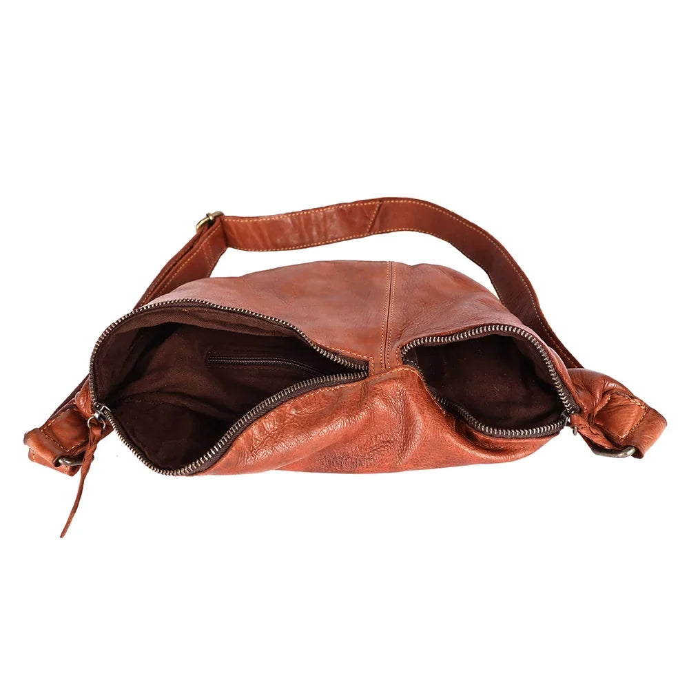 NM Never Mind Nmbgm153 Fanny Pack Vintage Handmade Genuine Cowhide Leather Women Bag Western Handbag Purse