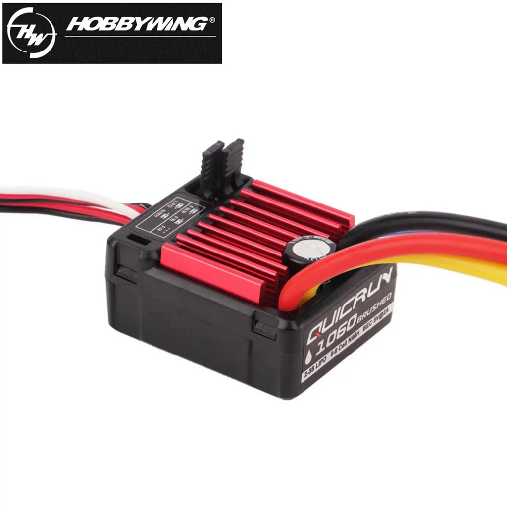 Pinnaco HobbyWing QuicRun 1060 60A Brushed Electronic Speed Controller ESC for 1/10 RC Car