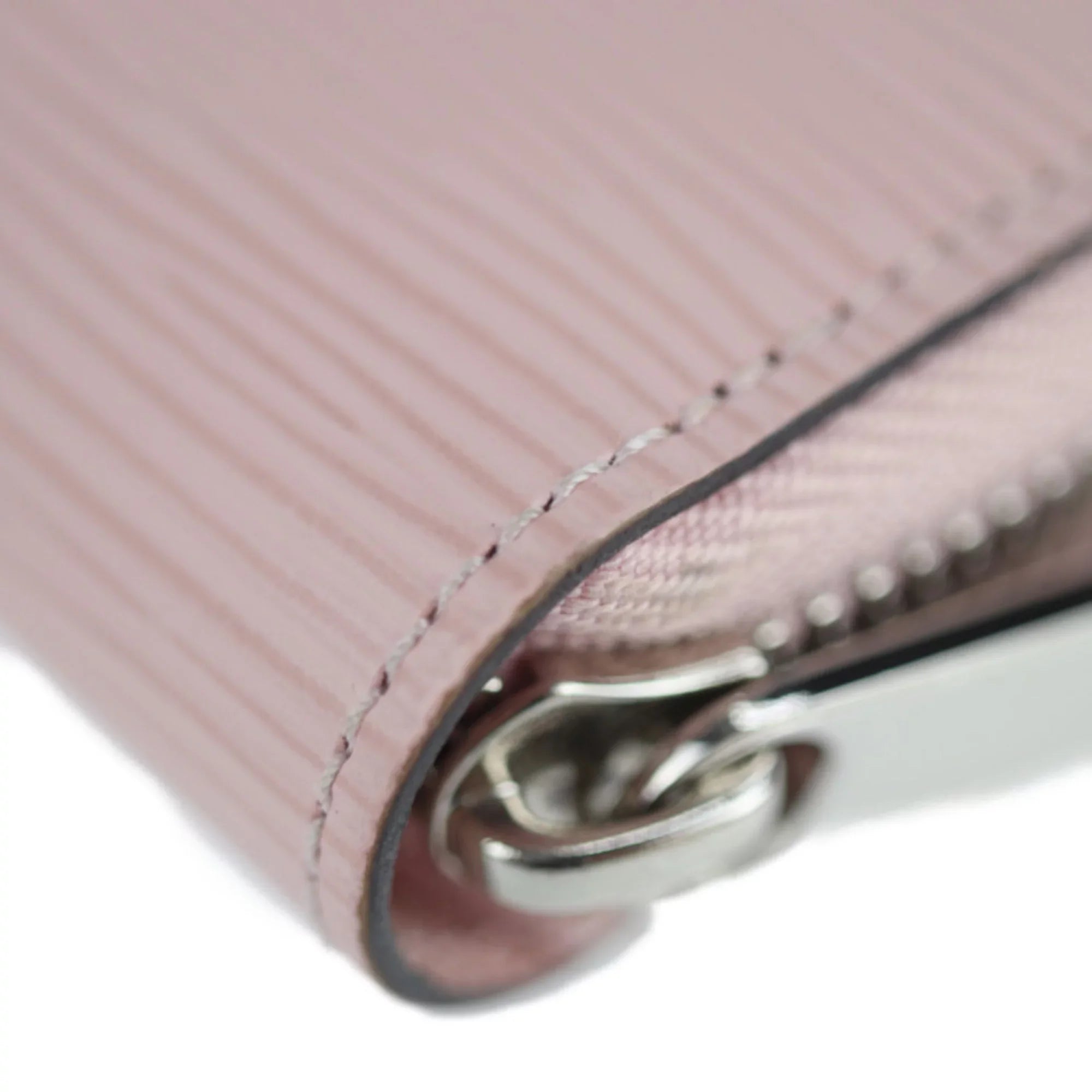 Pre-Owned LOUIS VUITTON Louis Vuitton Zippy Wallet Long M61863 Epi Leather Rose Ballerine Round Zipper Zip Around (Good)