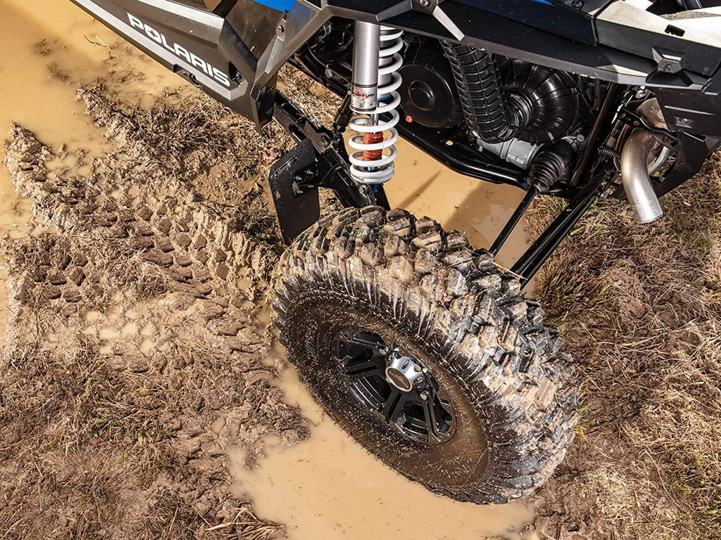 SuperATV Mud Flaps for 2018+ Polaris RZR XP Turbo S 2019+ RZR XP 4 Turbo S/XP Turbo S Velocity/XP 4 Turbo S Velocity 8 x 10 7/8 Mud Flaps Flexible and Load USA Made!