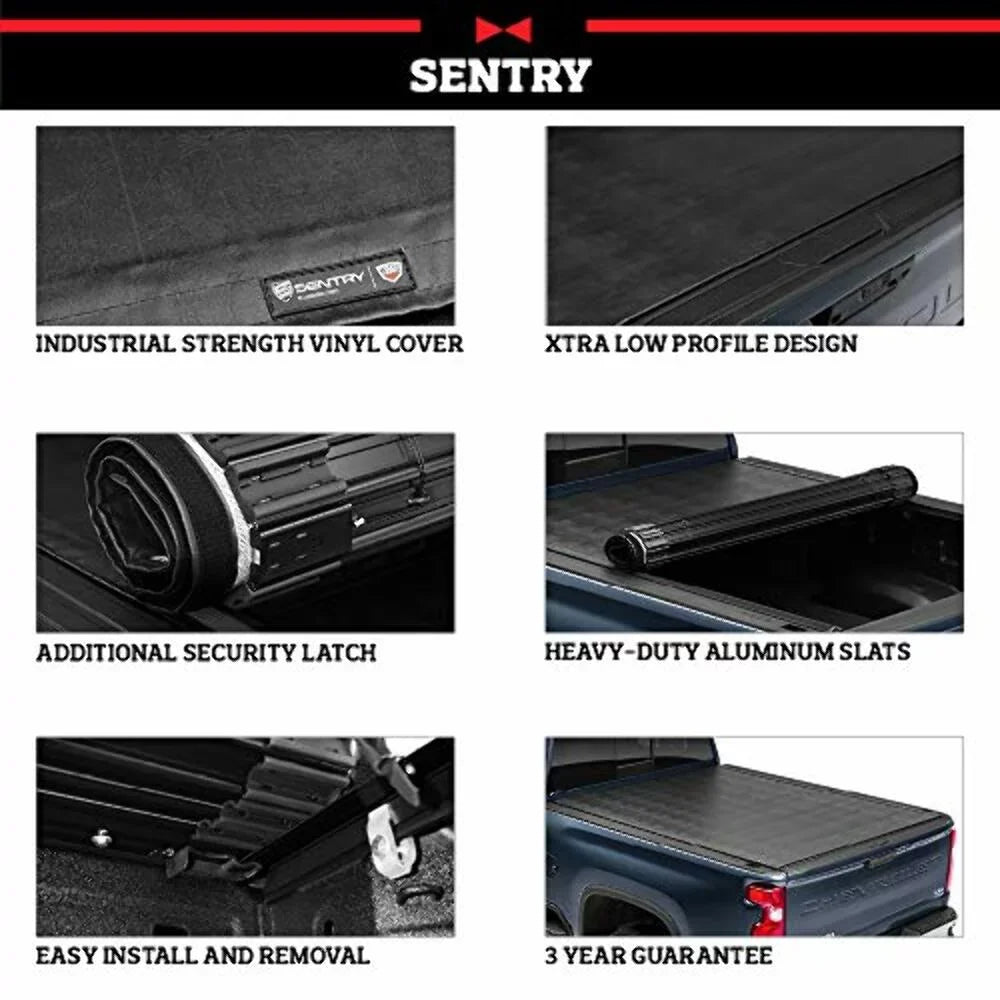 Truxedo Sentry Hard Rolling Truck Bed Tonneau Cover | 1594701 | Compatible with 2022 Ford Maverick 4' 6" Bed (54.4")