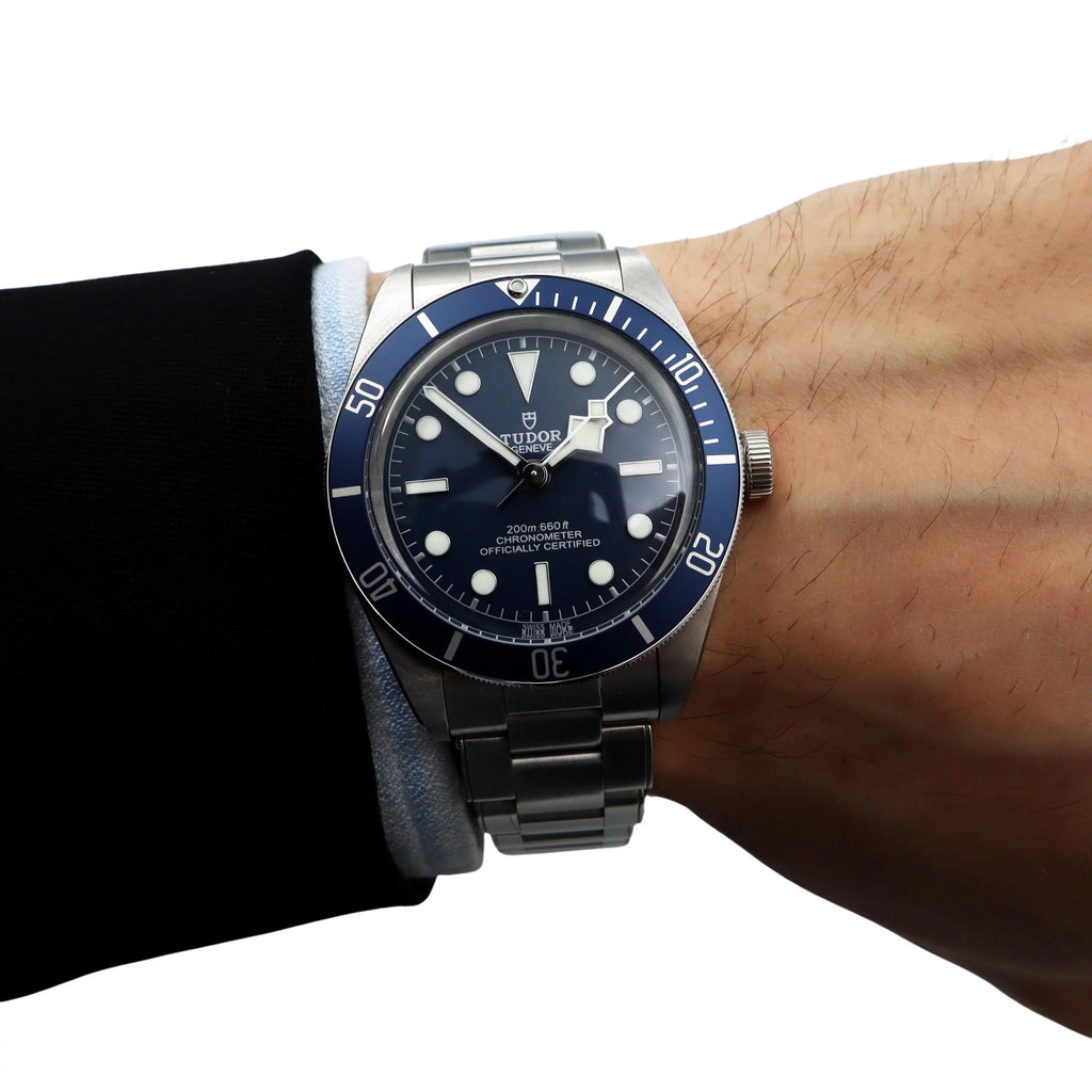 Tudor Ebony Bay Fifty-Eight Steel Blue Dial Automatic Mens Watch M79030B-0001