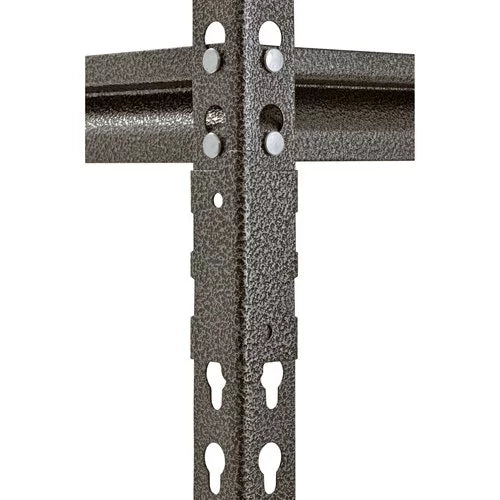 Muscle Rack 30"W x 12"D x 60"H 5-Shelf Steel Freestanding Shelves, 500 lbs. Capacity per Shelf; Silver