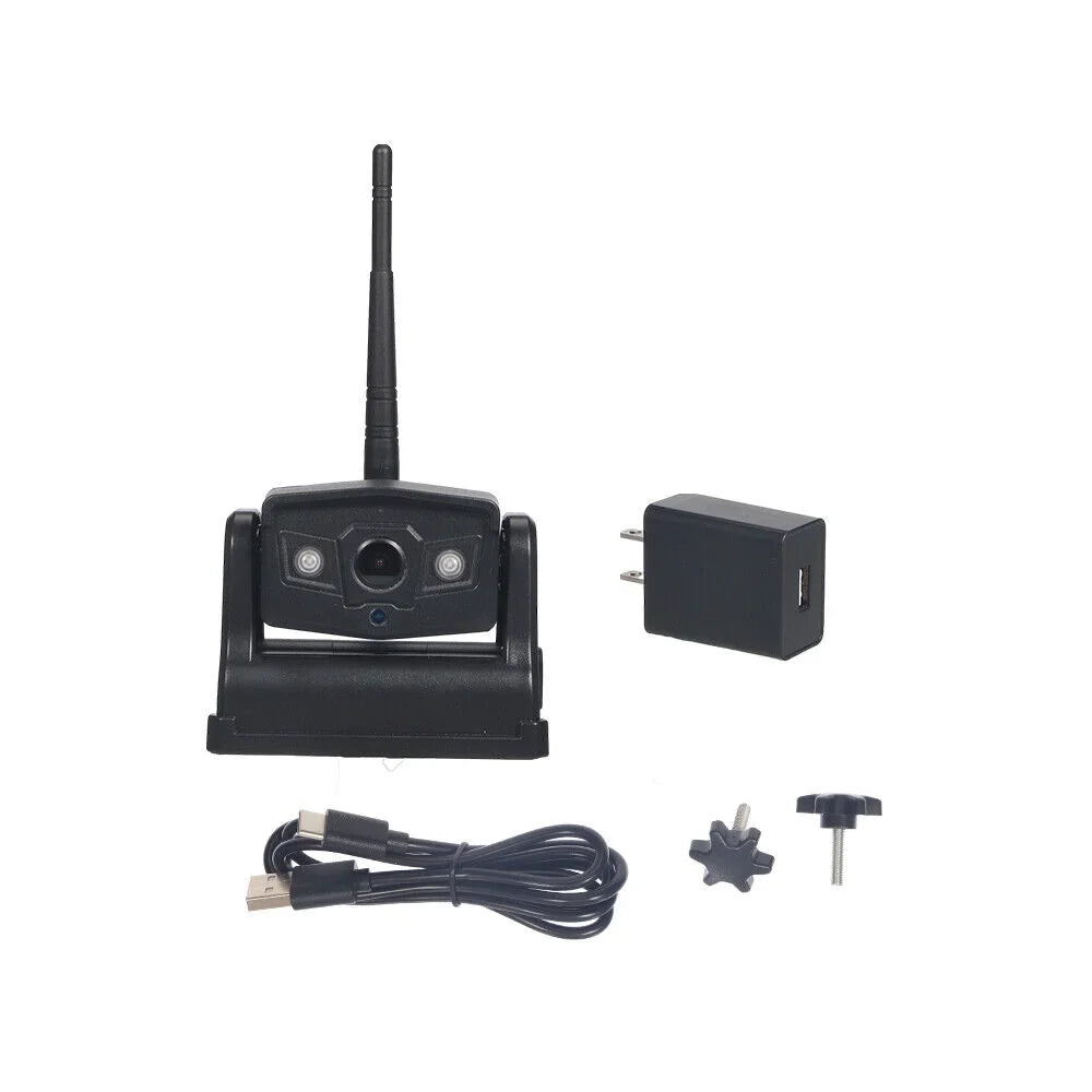 Jahy2Tech Magnetic WiFi Wireless Backup Camera, Front/Rear View Camera 9600mAh Battery