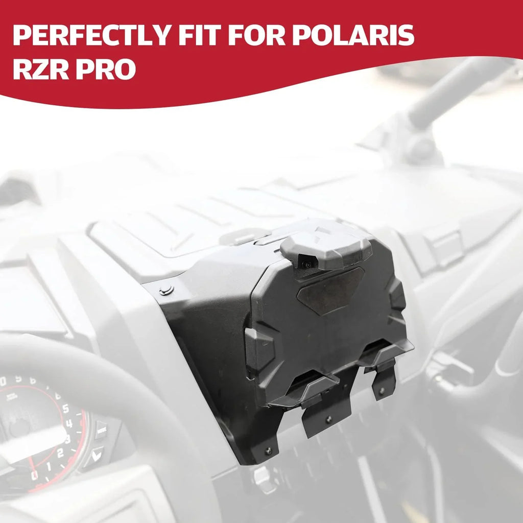 A & UTV PRO Electric Device Tablet Holder with Storage Box Organizer for Polaris RZR PRO XP