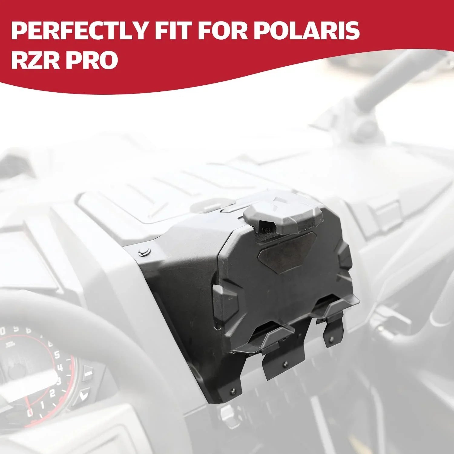 A & UTV PRO Electric Device Tablet Holder with Storage Box Organizer for Polaris RZR PRO XP