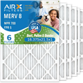 16.375x21.5x1 Air Filter MERV 8 Comparable to MPR 700 & FPR 5 Electrostatic Pleated Air Conditioner Filter 6 Pack HVAC Premium USA Made 16.375x21.5x1 Furnace Filters by AIRX FILTERS WICKED CLEAN AIR.
