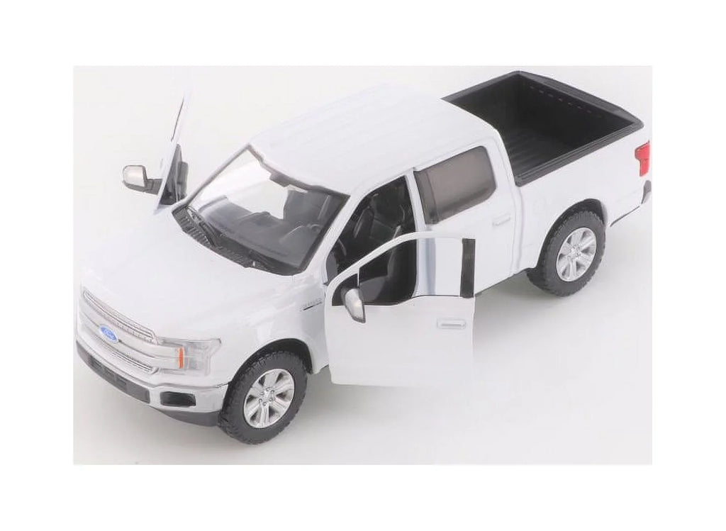 2019 Ford F-150 Lariat Crew Cab Pickup Truck, White - Showcasts 79363/16D - 1/27 scale Diecast Model Toy Car