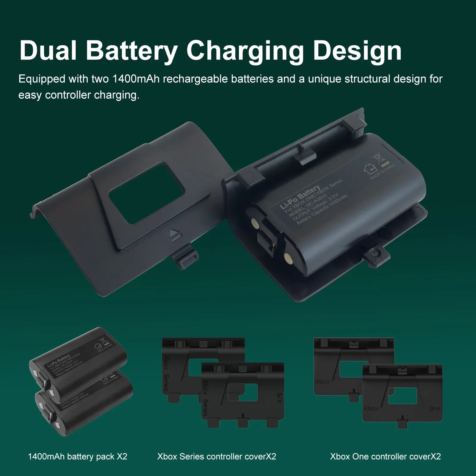 Vertical Charging Stand with Cooling Fan for Xbox Series X/S, Cooling Station Dock with 12 Games Storage Organizer, Dual Controller Charger Station & Headphone Holder with 2 X 1400 mAh Battery Packs