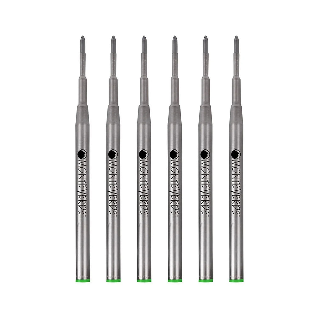Monteverde Medium Ballpoint Refill For Montblanc Ballpoint Pens 6/Pack Green M133GN