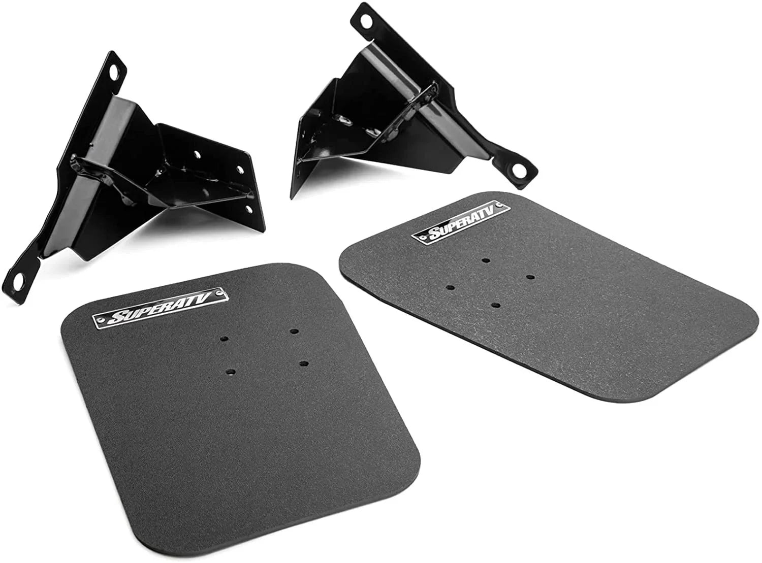 SuperATV Mud Flaps for 2018+ Polaris RZR XP Turbo S 2019+ RZR XP 4 Turbo S/XP Turbo S Velocity/XP 4 Turbo S Velocity 8 x 10 7/8 Mud Flaps Flexible and Load USA Made!