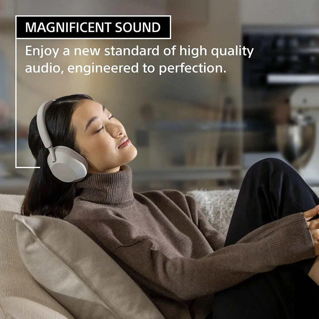 WH-1000XM5 Wireless Noise Canceling Headphones (Silver) Pro Stand Kit