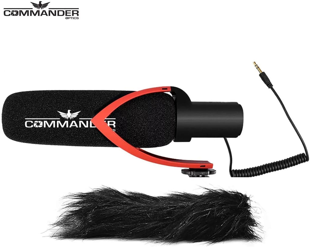 Commander Optics V30 Professional Directional Condenser Shotgun Video Microphone for a Cybershot Cameras Including DSC-RX10, DSC-RX10 II, DSC-RX10 III, SDSC-RX10 IV, DSC-RX1R II & More.