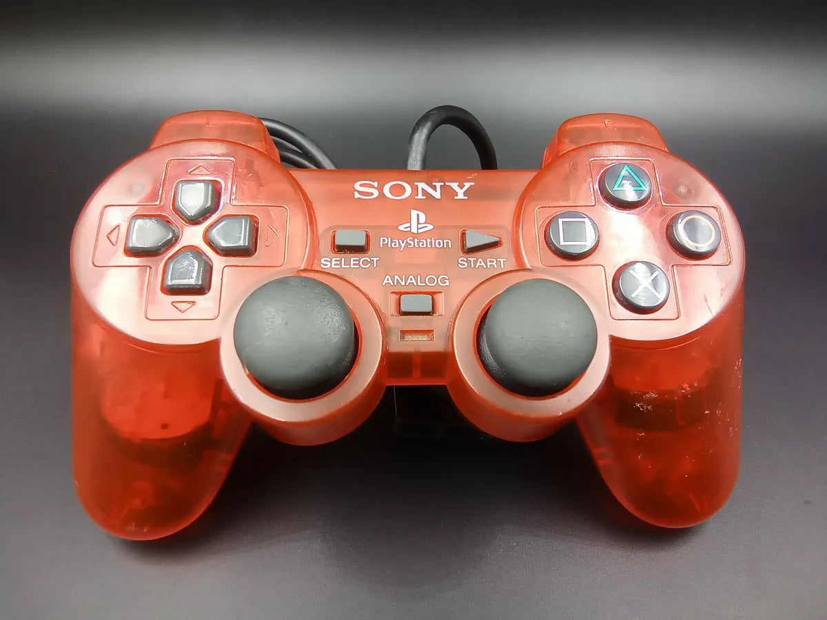 PlayStation 2 Controller Clear Red OEM Used