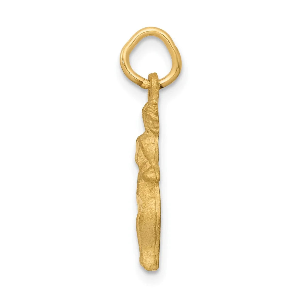 FJC Finejewelers 10 kt Yellow Gold Gemini Zodiac Charm 20 x 6 mm