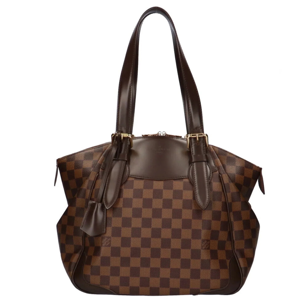Authenticated Used Louis Vuitton LOUIS VUITTON Verona MM Damier Shoulder Bag Canvas Brown Women's