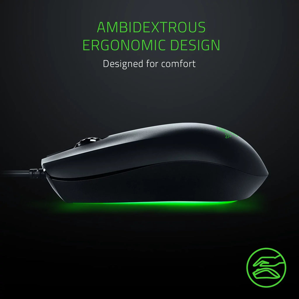 Razer Abyssus Essential: True 7,200 DPI Optical Sensor - 3 Hyperesponse Buttons - Powered by Razer Chroma - Ambidextrous Ergonomic Gaming Mouse