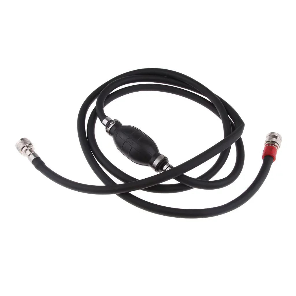 Fuel Line Assembly Hose Line Marine Outboard Boat Motor Fuel Assembly 8FT Dark - Suitable for Boats, RVs, Tractors, and Caravans