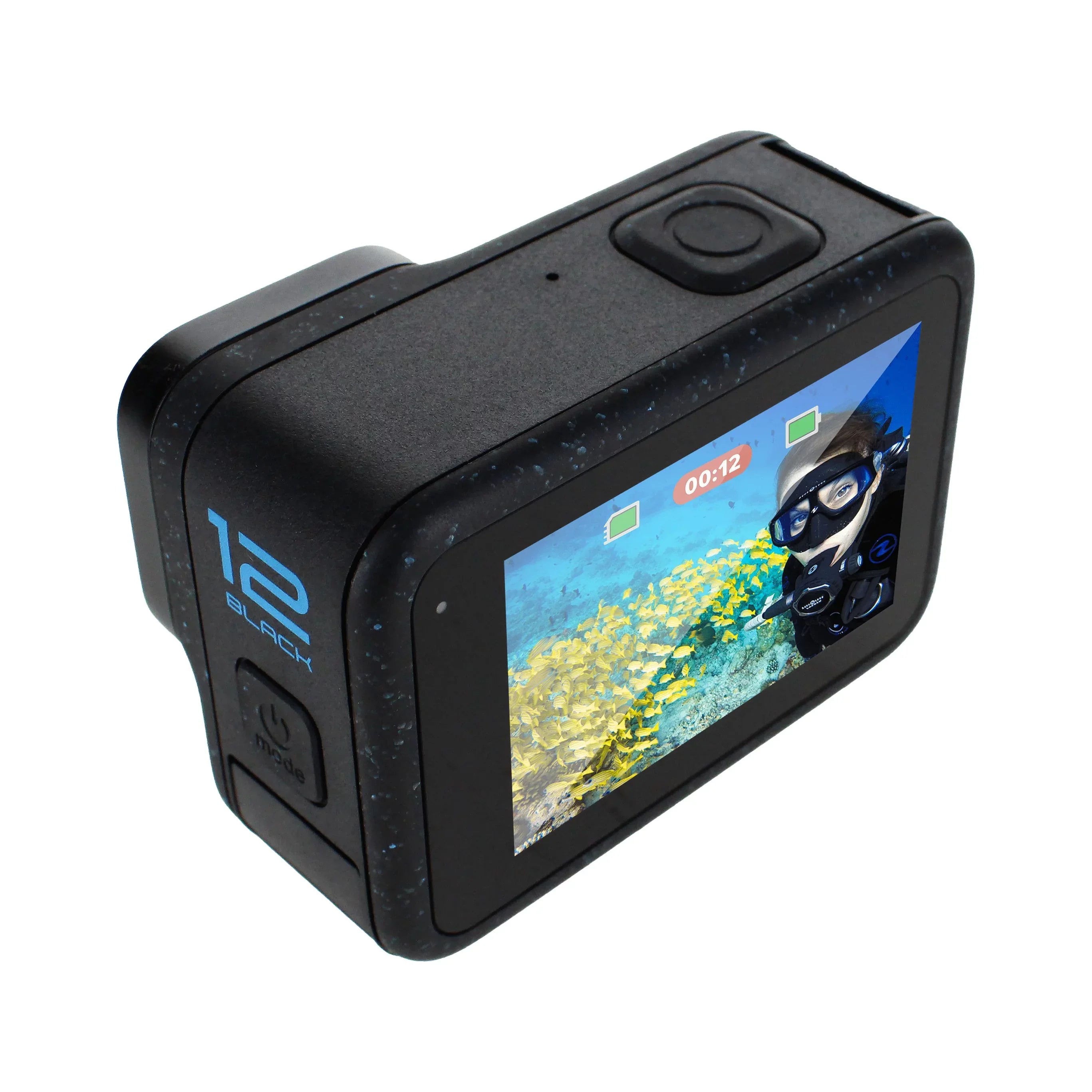 GoPro HERO12 Jet - Waterproof Action Camera with 5.3K60 Ultra HD Video, 27MP Photos, HDR, 1/1.9" Image Sensor, Live Streaming, Webcam, Stabilization(Open Box)
