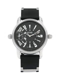 Pre-Owned Ritmo Mundo Ebony Forum Divina Dual Time Steel Rubber Swiss Quartz Watch 121 (Good)