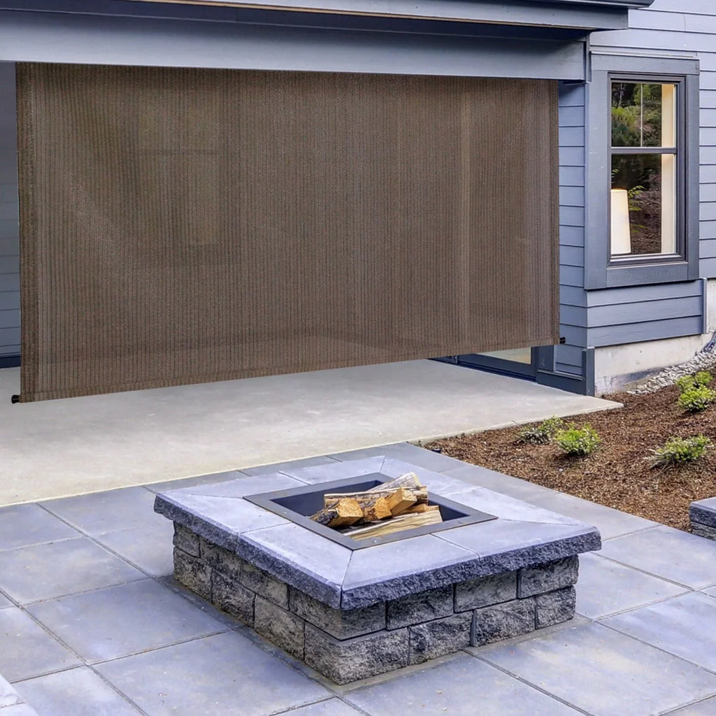Keystone Fabrics P7225 96 x 72 in. Outdoor Cordless Sun Shade, Canyon