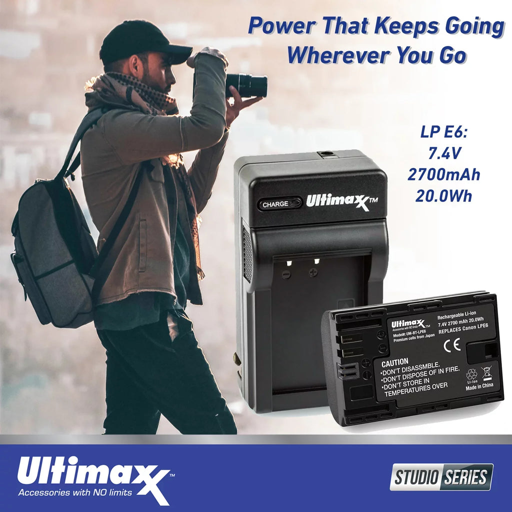 Ultimaxx Advanced R5 C Mirrorless Cinema Camera Bundle - Includes: 128GB Extreme Memory Card, 2x Replacement Batteries, 160 LED Video Light & Much More (25pc Bundle)