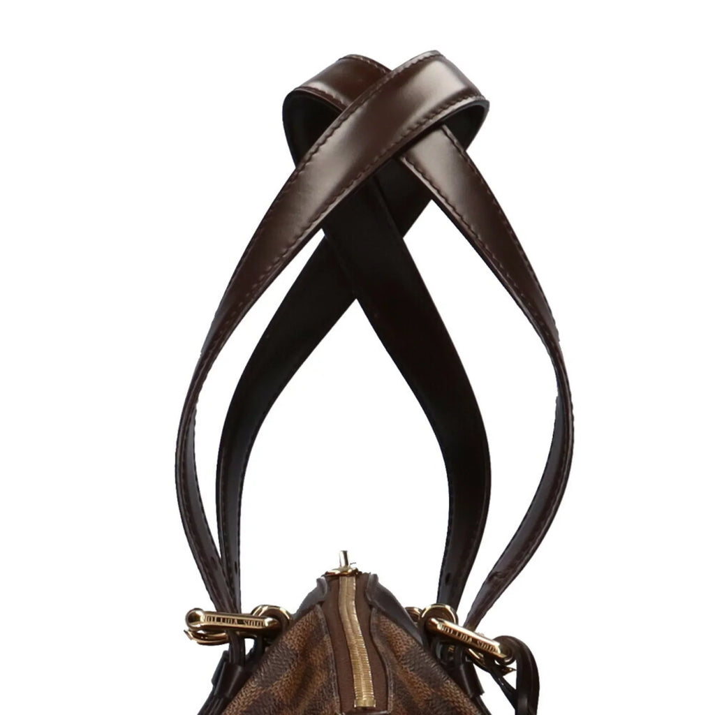 Authenticated Used Louis Vuitton LOUIS VUITTON Verona MM Damier Shoulder Bag Canvas Brown Women's