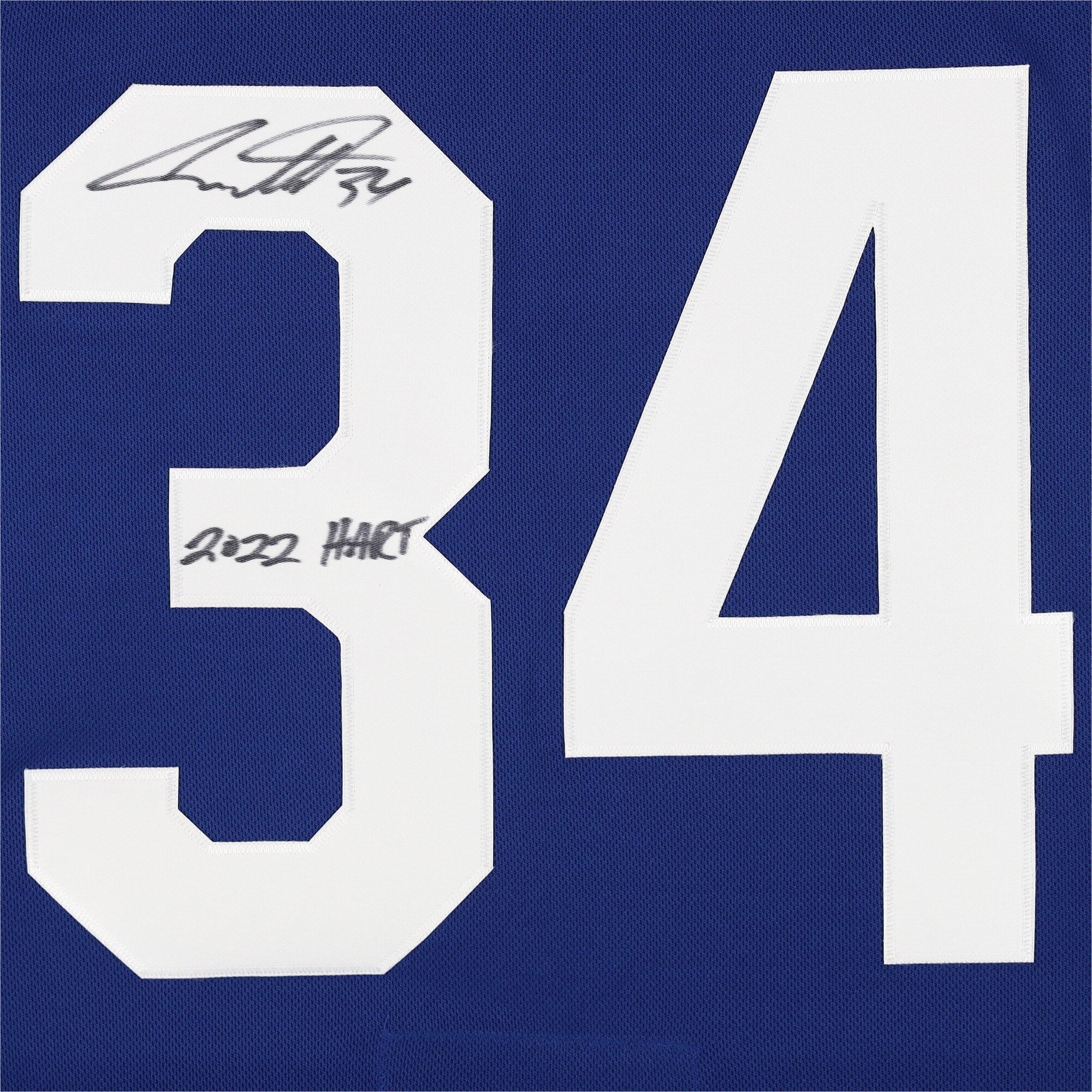 Auston Matthews Blue Toronto Maple Leafs Autographed 2022 Hart Trophy Winner Authentic Jersey with ''2022 Hart''