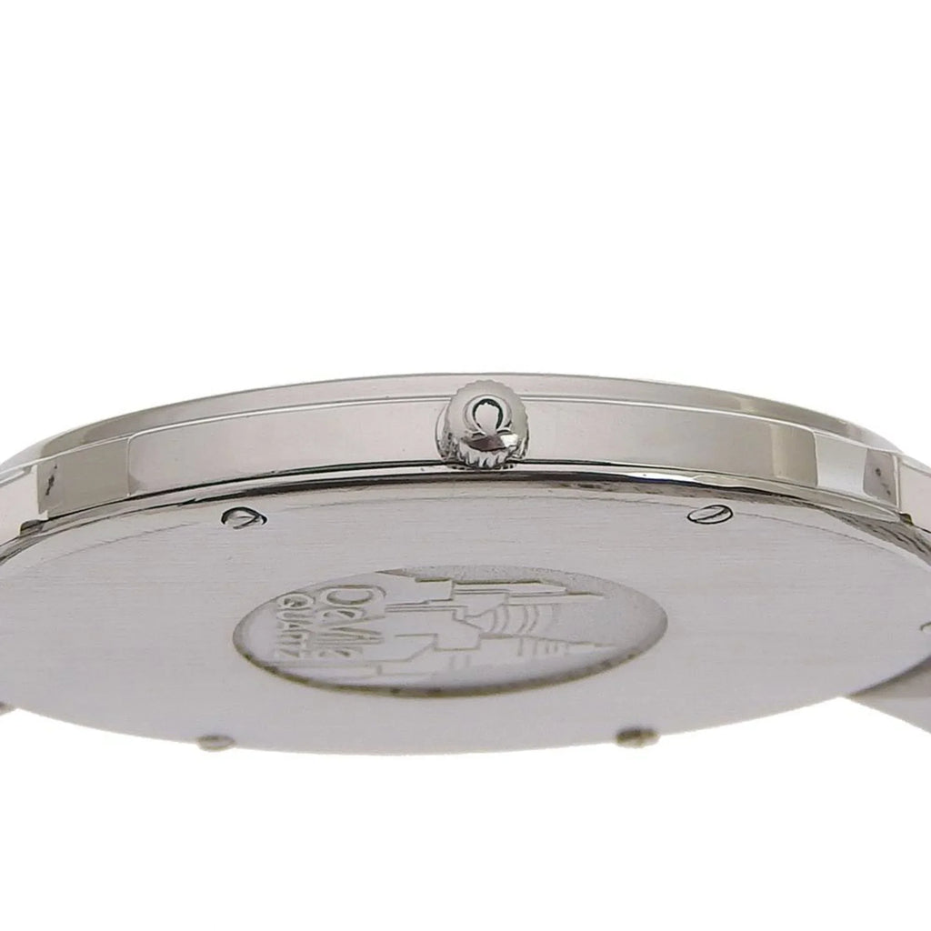 Pre-Owned De Ville Watch Stainless Steel Swiss Made Silver/Gold Quartz Silver Dial Boys (Fair)