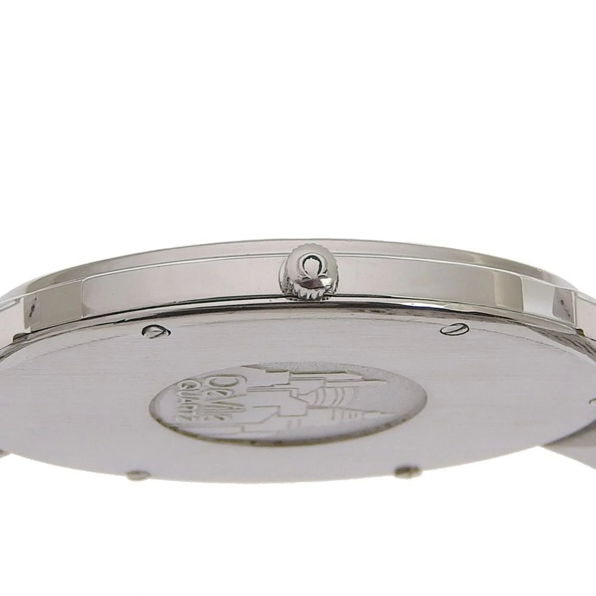 Pre-Owned De Ville Watch Stainless Steel Swiss Made Silver/Gold Quartz Silver Dial Boys (Fair)