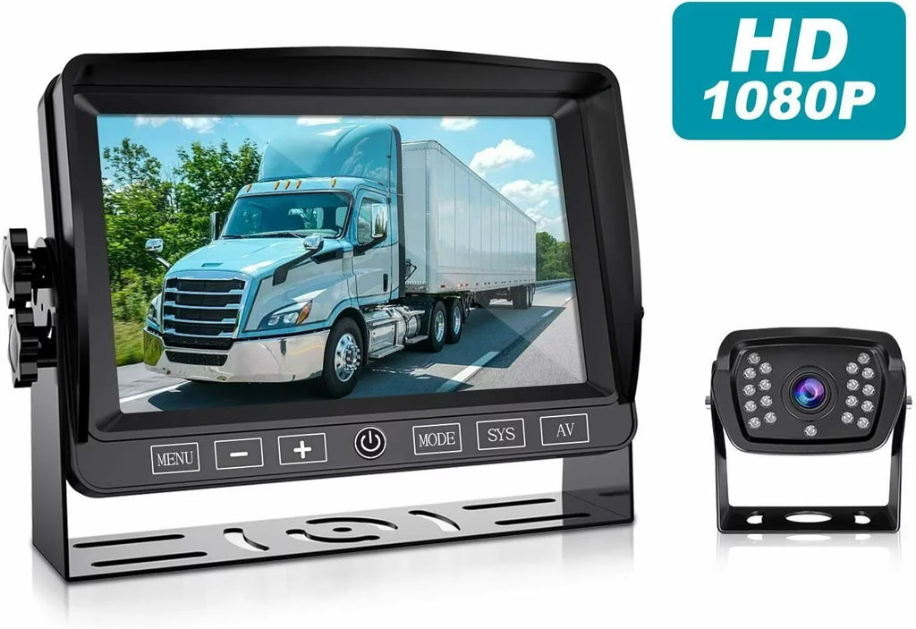 7'' Backup Camera Monitor Car Rear View Backup Camera Waterproof Night Vision HD DVR Recorder xRoose FY01