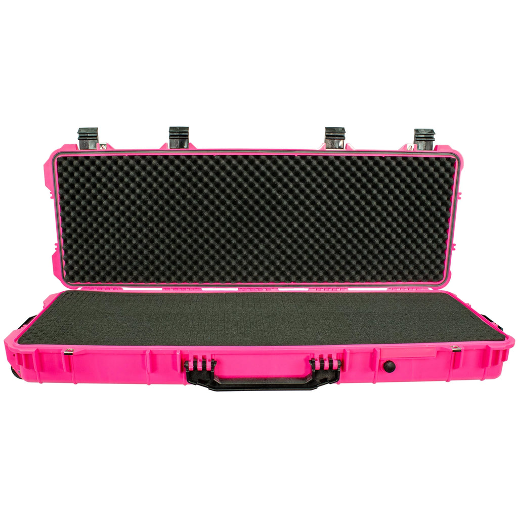 Eylar 44 inch Roller Rifle Hard Case with Foam Waterproof & Crusroof Pink