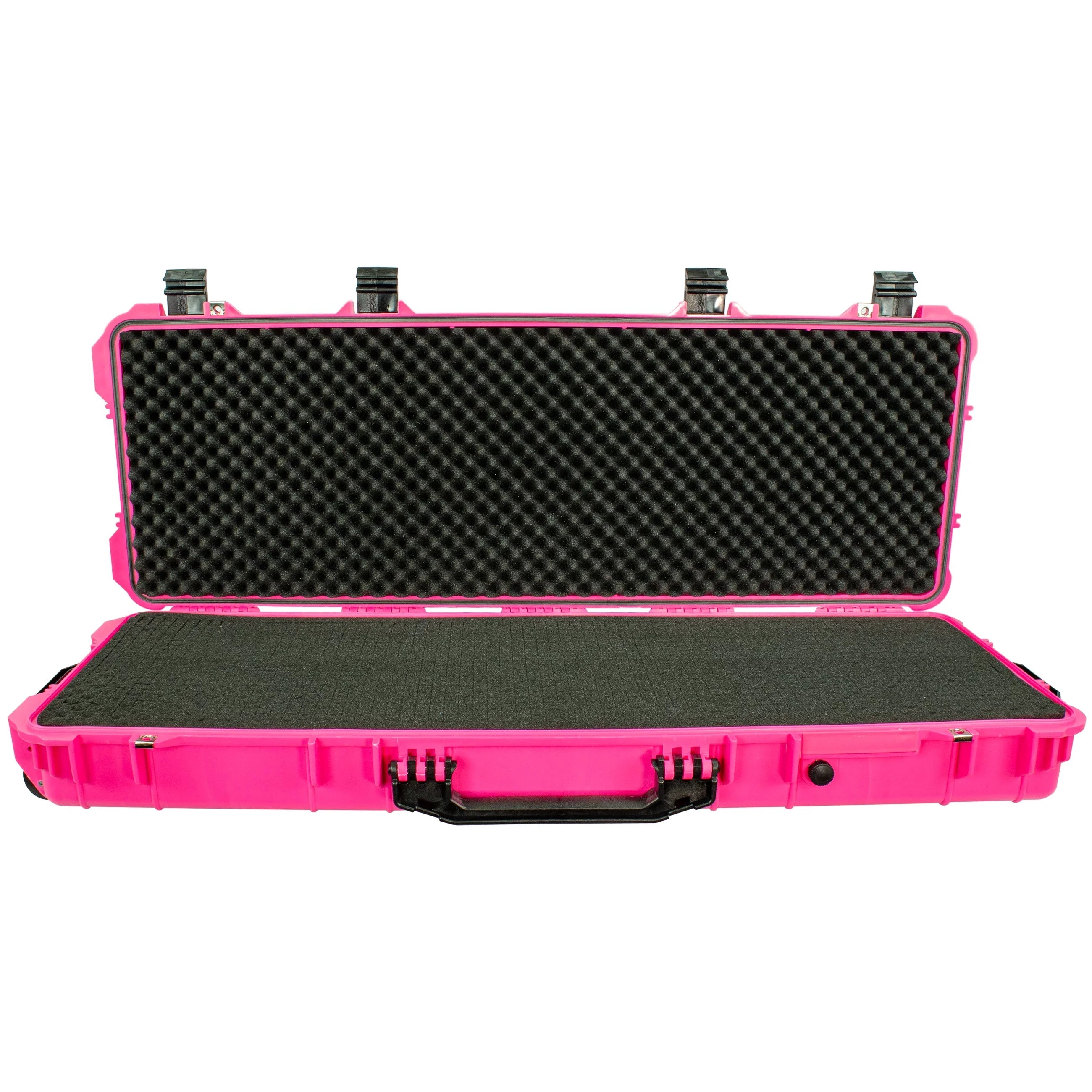 Eylar 44 inch Roller Rifle Hard Case with Foam Waterproof & Crusroof Pink