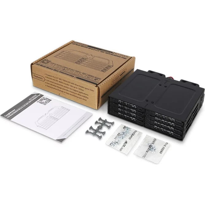 ICY RD MB998IP-B 8x2.5 MiniSAS HD HDD SSD in 1 x 5.25 bay Hot Swap Backplane