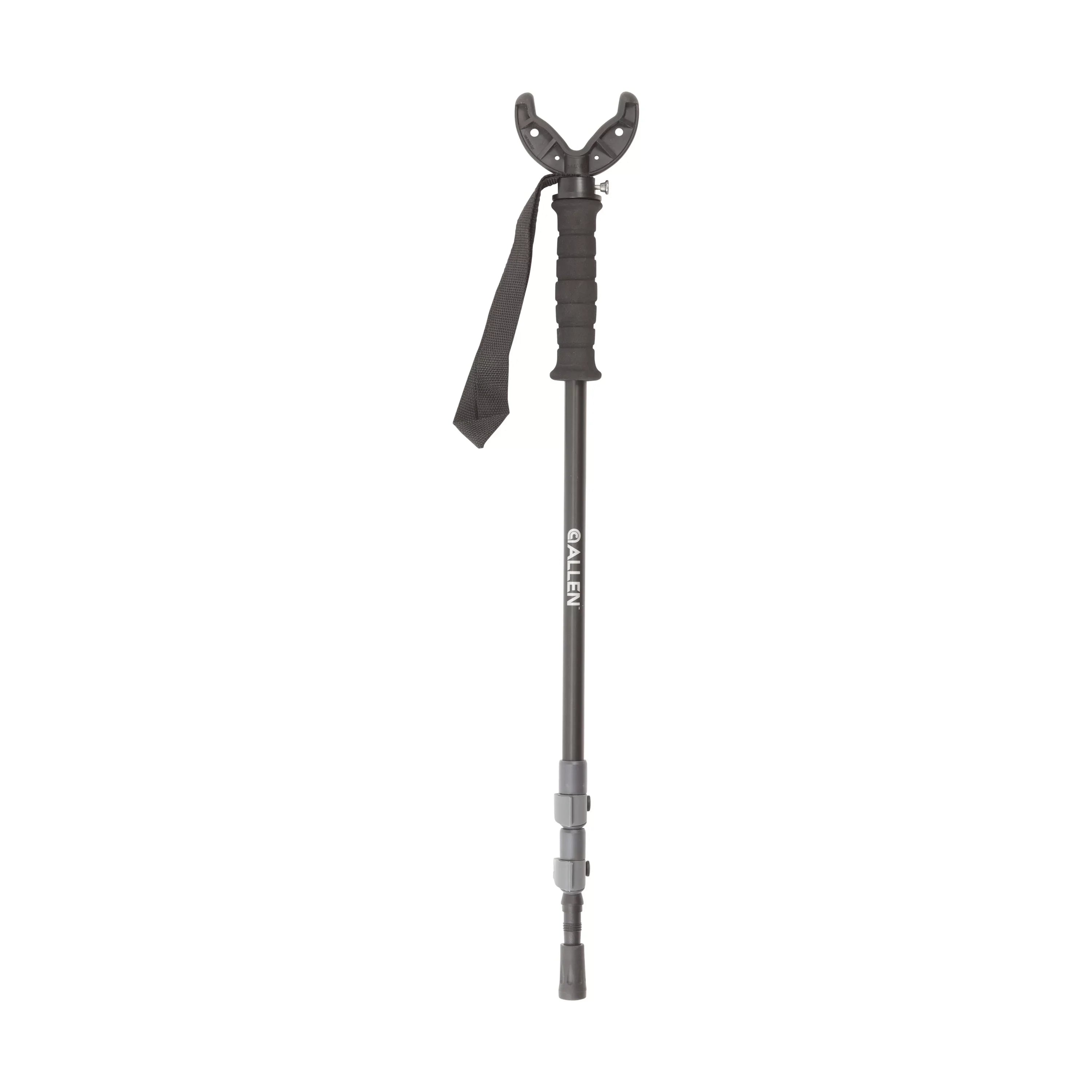Allen Company Backcountry Hunting Monopod Shooting Stick, Adjusts 55" to 62" Tall, Dark Aluminum, 1 ct