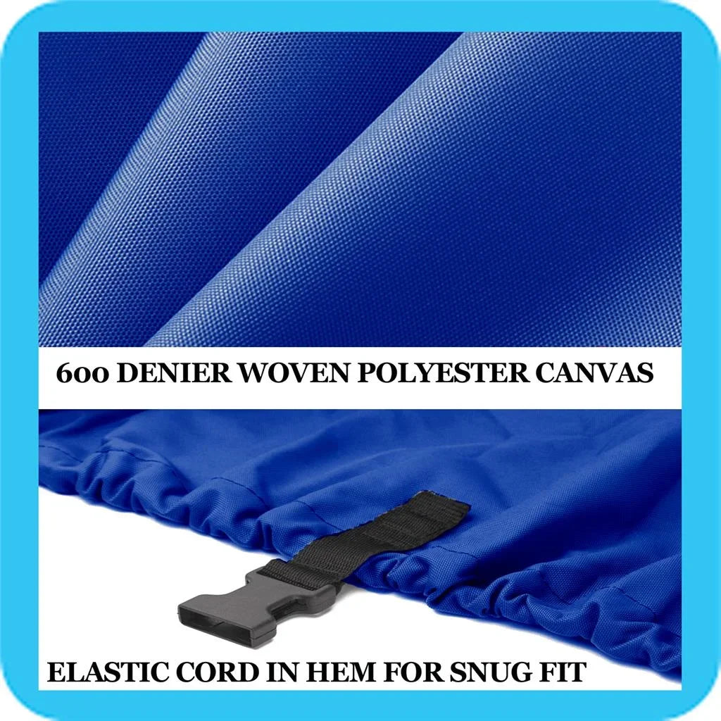 BLUE, GREAT QUALITY BOAT COVER Compatible for YARCRAFT COBRA 16 SC 2003-2004
