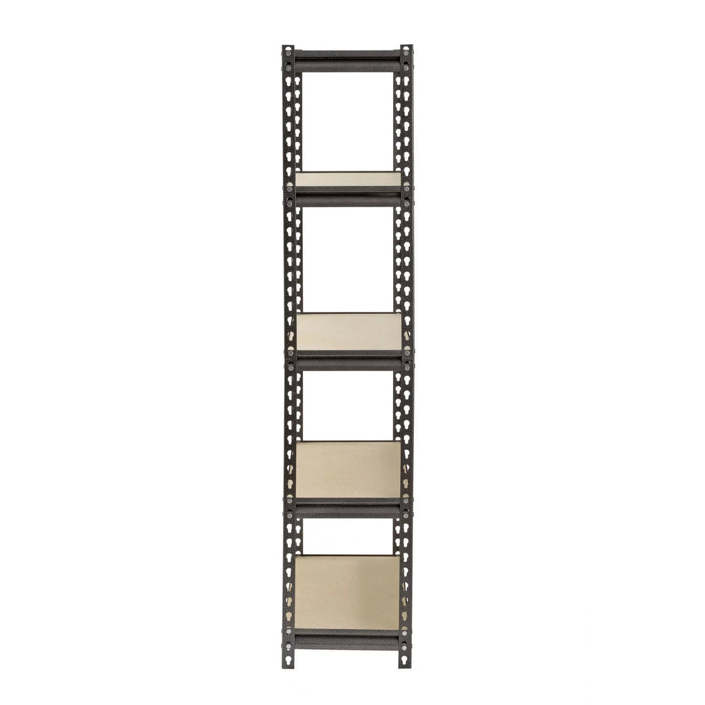 Muscle Rack 30"W x 12"D x 60"H 5-Shelf Steel Freestanding Shelves, 500 lbs. Capacity per Shelf; Silver