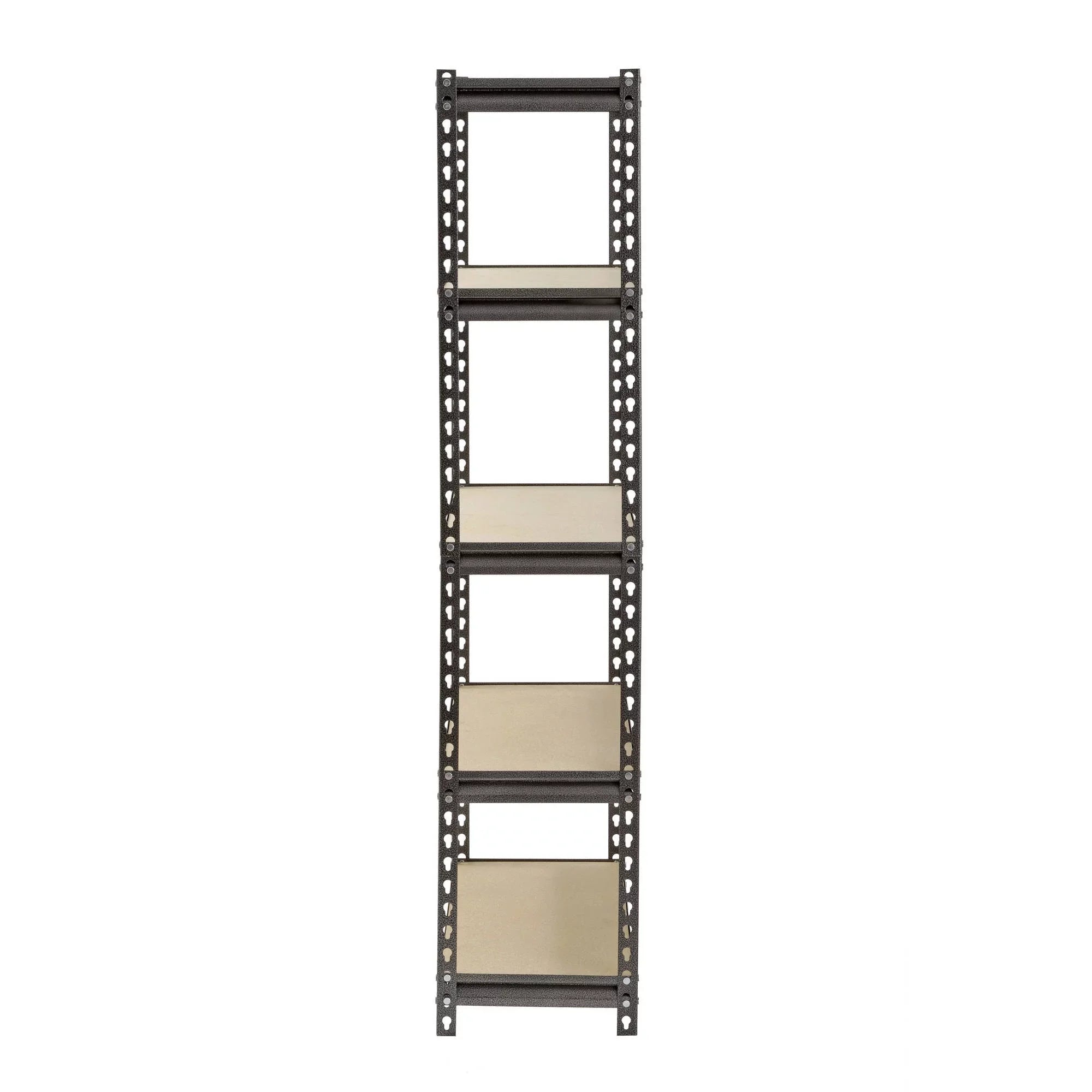 Muscle Rack 30"W x 12"D x 60"H 5-Shelf Steel Freestanding Shelves, 500 lbs. Capacity per Shelf; Silver