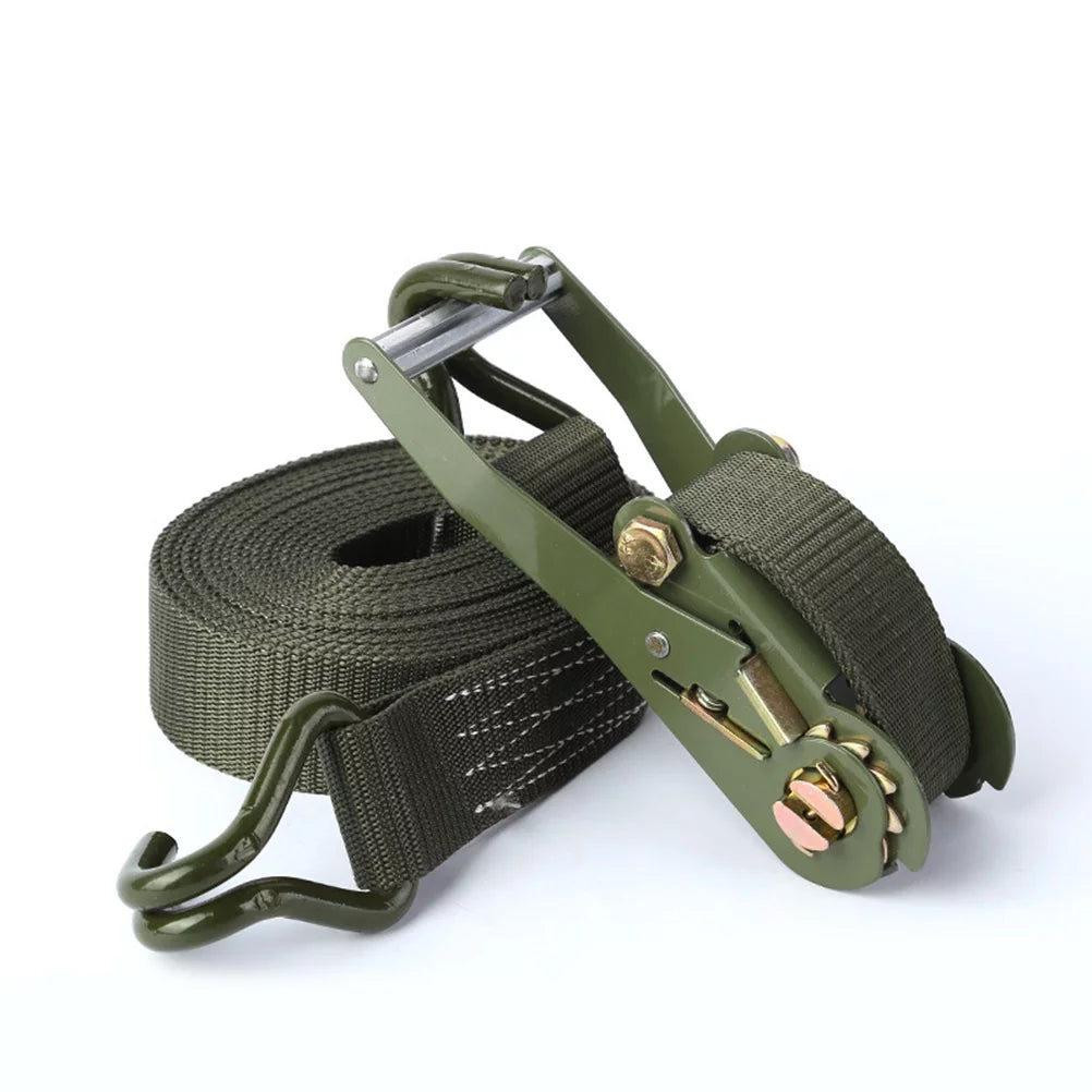Etereauty 1 Set of 6M Length Bundling Belt Tie Down Straps Cargo Motorcycle Truck Luggage Ratchet Straps