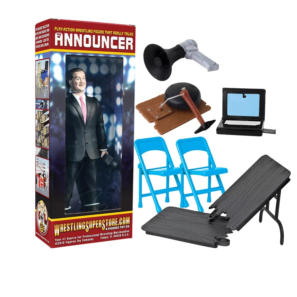 Wrestling Action Figure Gear Announcer Special Deal 5 For WWE Wrestling Figures