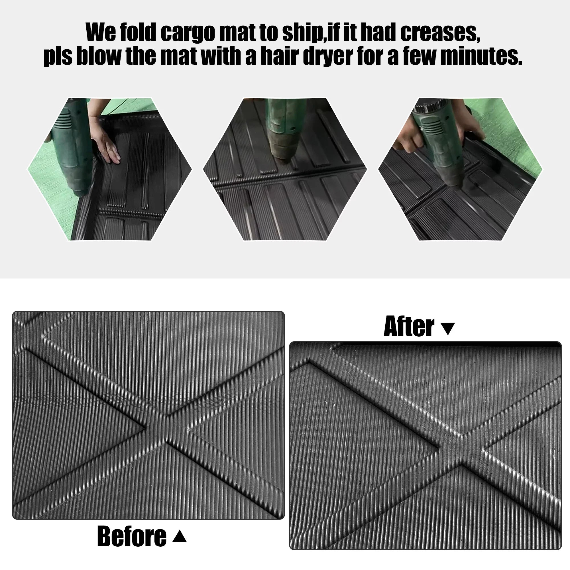 Unique Bargains Car Rear Trunk Liner Cargo Mat Floor Tray for Camry 12-17
