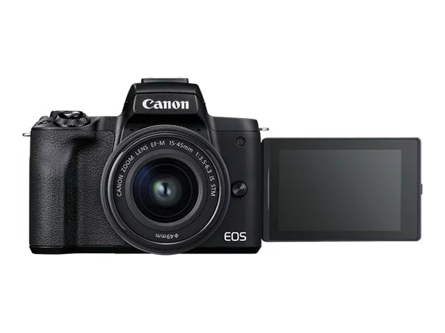 EOS M50 Mark II 24.1 Megapixel Mirrorless Camera with Lens, 0.59", 1.77", Ebony