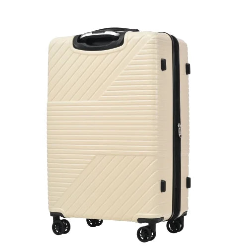 Zateety Hardshell Luggage Sets 3 Piece double spinner 8 wheels Suitcase with TSA Lock Mass 20''24''28''